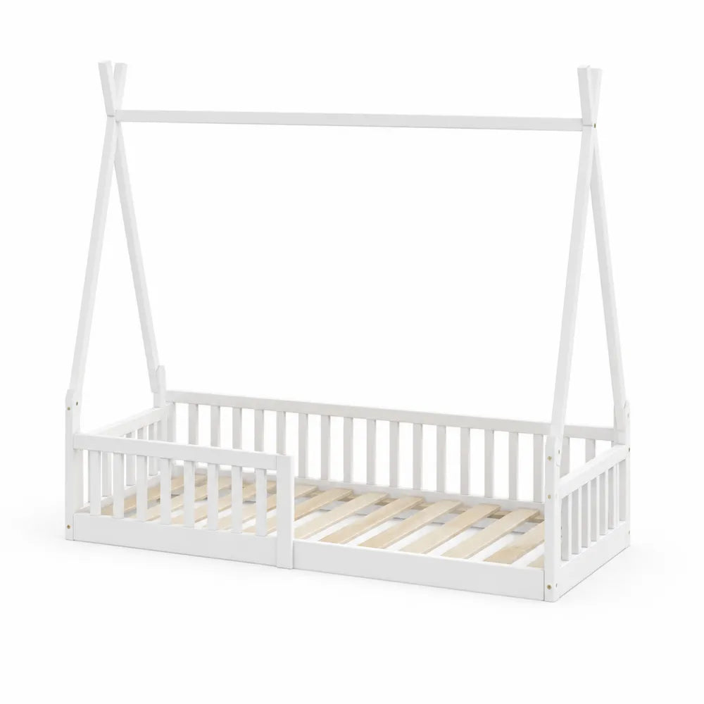 Lit enfant en bois Blanc 160x80 cm